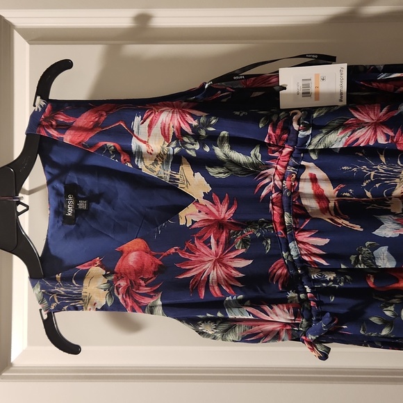 kensie Women's Flamingo Print dress - Picture 2 of 4